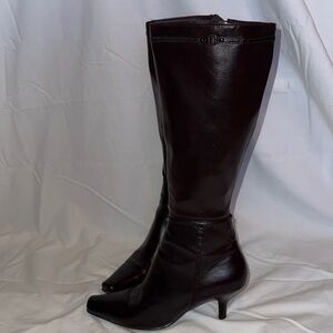 Liz Claiborne Dark Brown Heeled Boots
